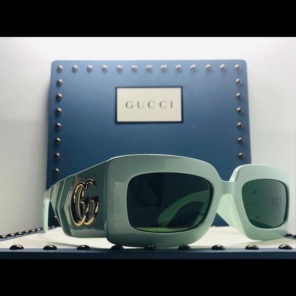 Gucci Ship Same Day Gg0811s Green/Green (003 Su) Sunglasses - Picture 6 of 15